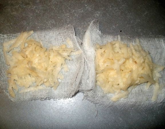 Компресс с использованием сырого картофеля